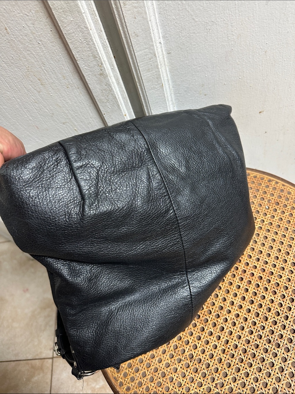 Coach Black Pebbled Leather Shoulder Hobo - Picture 14 of 14